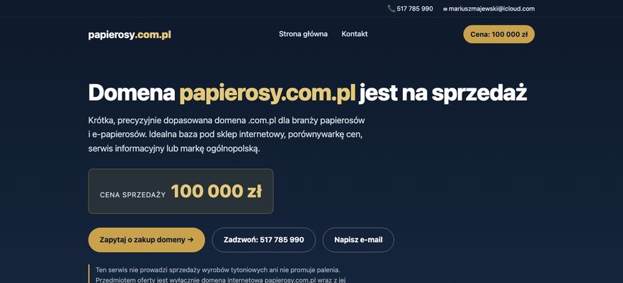 Podgląd: papierosy.com.pl